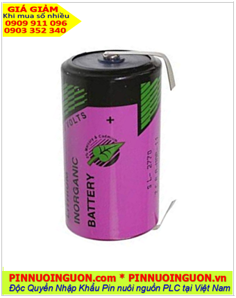 Pin Tadiran SL-2770 (chân thép); Pin nuôi nguồn Tadiran SL-2770 lithium 3.6v C 8500mAh chính hãng _Xuất xứ Israel